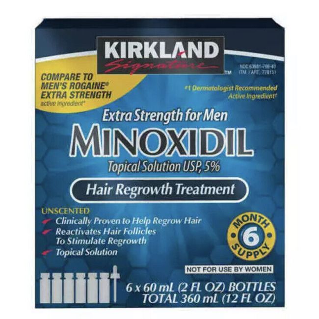 6 Months supply 5% Kirkland Hair Regrowth Solution Fast Shipping US Seller