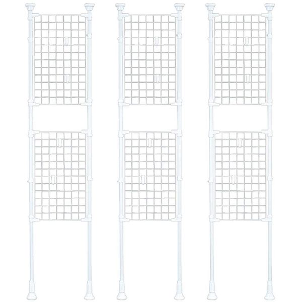 [Set of 3] Mesh Partition RP-420 White