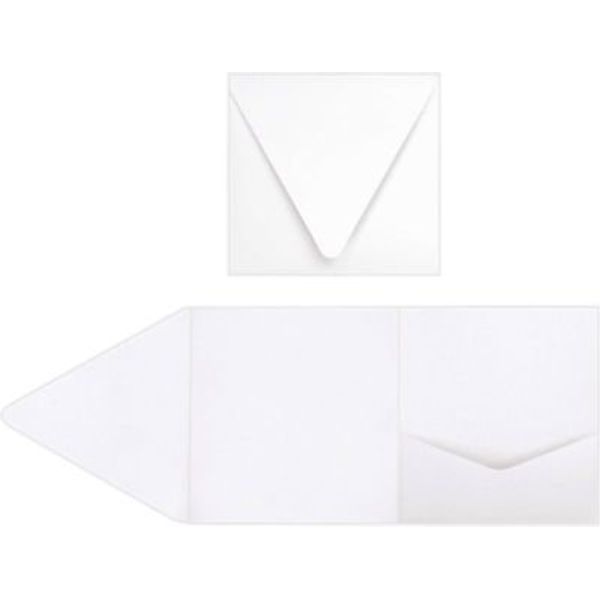 6 x 6 Pocket Invitations - 80lb. Bright White (10 Qty.)
