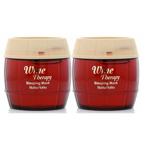 Holika Holika Wine Therapy Sleeping Mask (Red Wine) 4.07oz X (2 Pack) -US Seller