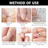 480 PCS 20 Sheets Transparent False Nail Stickers Double-Side Glue False Nail Sticky Tabs Waterproof False Nail Glue Stickers Breathable False Nail Tabs Adhesive Strong for Press on Nail DIY Nail Art
