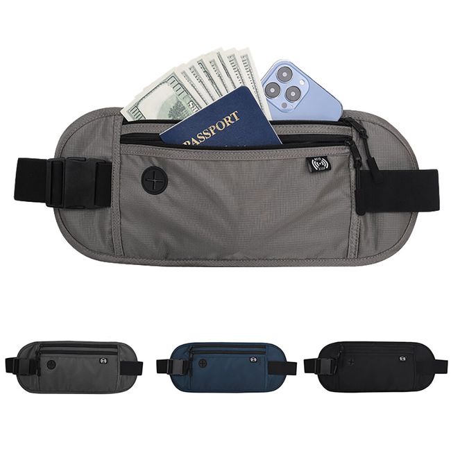 Waterproof Korean Waist Bag Outdoor Sports Cell Phone Fanny Pack (Gray) 