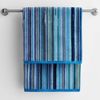 Rhythm Blue Striped Cotton Wash Cloth