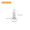 Sourcing Map 100pcs White ST3x10mm Flat Head Phillips Self-Tapping Screws for Woodworking