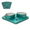 9 Pack Trapezoidal Grinding Disc for Bolt on Grinders Medium Concrete 120 Grit