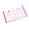 Arpan A4 Flexicover 62 Pockets 124/Sides Pocket Display Book Presentation Folder - Flexible Cover (Pink)