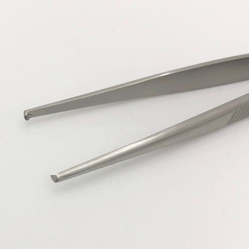 アズワン ナビス ピンセット(小波)130mm 有鈎 /7-1292-01