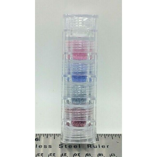 True Colors USA Mineral Makeup 5 Stack by Estey Intl  - Combo Glitter