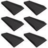 Shape Products 23-Inch Plastic Rain Gutter Downspout Splash Block, Black (6-Pack)