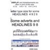 AW Eye Chart Reading Test Type No. 301 (AW301)