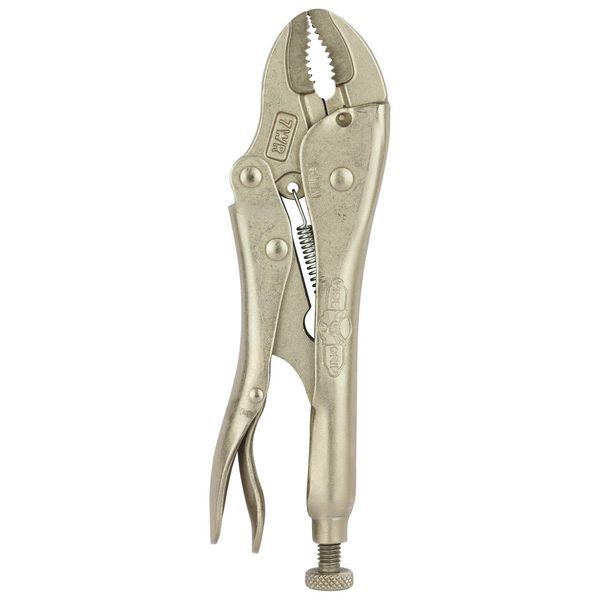 Irwin 7WRC Curved Jaw Locking Plier with Wire Cutter, 175mm Length, Silver