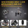 2PCS LED Dynamic Devil Eyes Light 33 Modes 12V Remote Control Headlight Retrofit