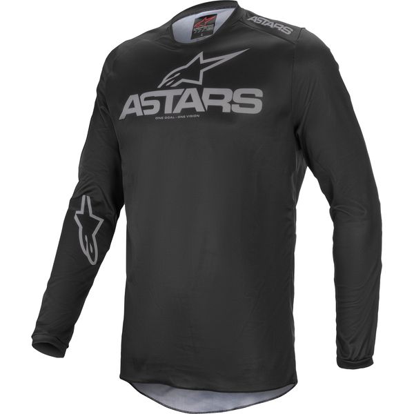 Alpinestars Fluid Graphite Jersey Black/Dark Gray Md (3762321-111-M)