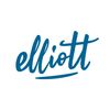 Elliott Round Toilet Brush Set In White Colour