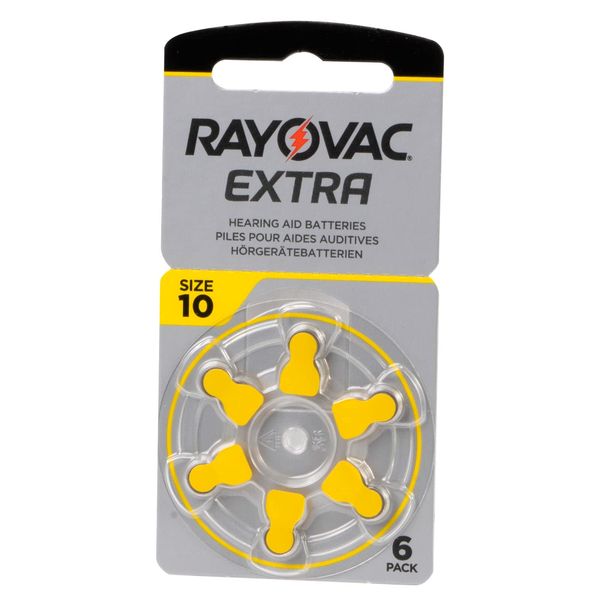 Rayovac Extra Advanced, size 10 Hearing Aid Battery (pack 60 pcs)