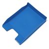 A4 Letter Trays Document Paper Filing Desk Organiser Stackable - Colour Choice (Blue)
