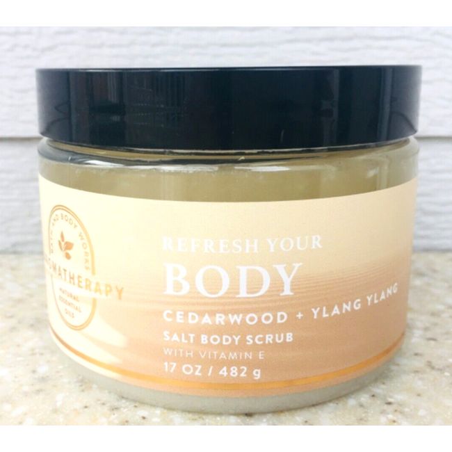 Bath & Body Works CEDARWOOD + YLANG YLANG Salt Body Scrub 17oz