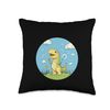 Nice Dinosaur Dream with this Floating Dandelion Throw Pillow