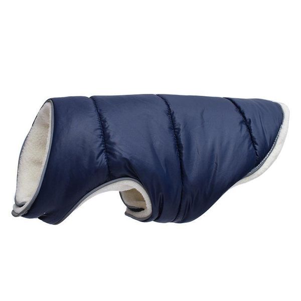 Cozycanine Reflective Winter Dog Jacket: Warm Fleece Pet Coat For Small, Medium, And Large Dogs - Navy / Xs