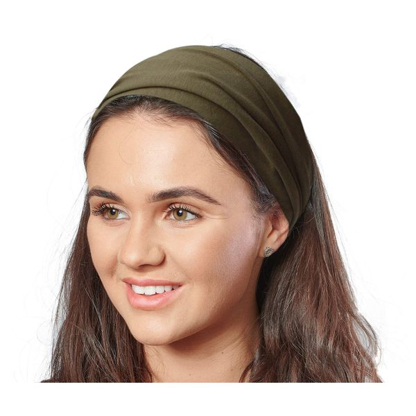 Antonia York Stirnband für Damen Haarband Kopfband Bandana Headwrap (Cadiz, Baumwolljersey)