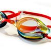 Swimz ATOM low profile Mirrored Racing/Training goggles - Blue/Red
