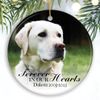 Dog Memorial Personalized Picture Ornament (Circle)