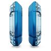Swarovski Lucent hoop earrings, Octagon shape, Small, Blue