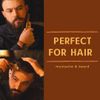 Beard Comb for Men Pocket Folding Combs for Mustache & Hair Travel Natural Wooden Comb with Real Man Engraving - Perfect for Use w/Beard Balm Oil (Skull)