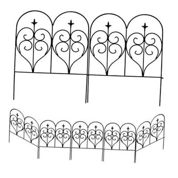 Decorative Garden Border Fence Panel 32 in x 10 ft, 32"x24", pack of 5