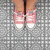 Daphne Modern Tile Stencil - Floor Stencil for Kitchen and More