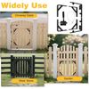 Gate Frame Fence Kit with Gate Latch Anti-Sag Corner Brace Bracket Hardware Kit