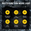 Magnetic Rechargeable COB LED RED Work Light Lamp Flashlight Folding Torch