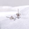 Tiny Sterling Silver Cubic Zirconia Earrings Studs 3MM, White Diamond Color