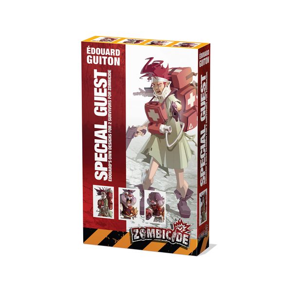 CMON Zombicide Edouard Guiton Special Guest Box - Unleash 2 Exceptional Survivors & Their Zombivor Counterparts! Cooperative Tabletop Miniatures Game, Ages 14+, 1-6 Players, 1 Hr Playtime, Made