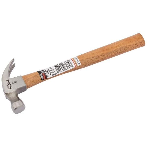 Draper Redline 67661 225 g 8 oz Claw Hammer with Hardwood Shaft, Blue