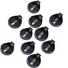 10pack Button Coin Cell Battery Socket Holder Case Black CR2025 CR2032 USA