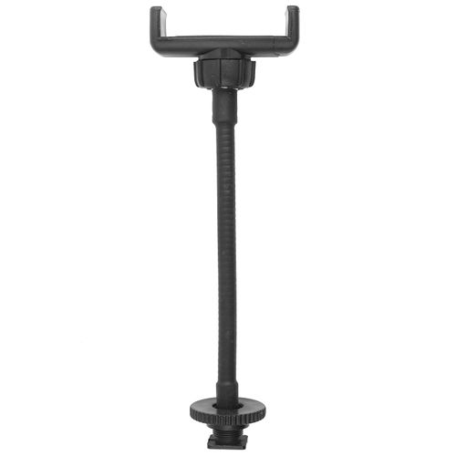 Ring Light Phone Holder Attachment Phone Holder For Ring Light Black Aluminum Alloy Plastic Portable Hose Phone Clip Smartphone Live Broadcast Clamp Holder Ring Light Phone Stand