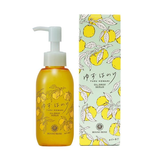 House of Rose Oil Drop Serum, 4.2 fl oz (120 ml), Yuzu Hogari / Body Care, Body Oil, Whole Body Essence, Moisturizing, Yuzu Scent, Good Smell, Made in Japan, Present, Female