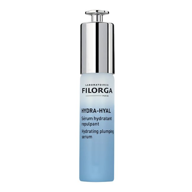 Filorga Hydra-Hyal Intensive Hydrating & Plumping Face Serum Treatment, Concentrated with Five Types of Natural Hyaluronic Acid for Anti Aging Skin Brightening and Moisturizing, 1 fl oz