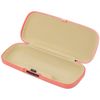 Pearl Z9418 Eyeglass Case, Pink, Hard, Button, Solid Color