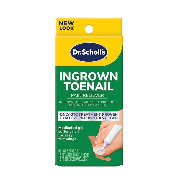 Dr. Scholls Ingrown Toenail Pain Reliever, Medicated Gel Softens Nails, 0.3 Oz