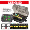 4 Gang 12V 24V Switch Panel + Remote Circuit Control Box Backlit Off Marine Boat