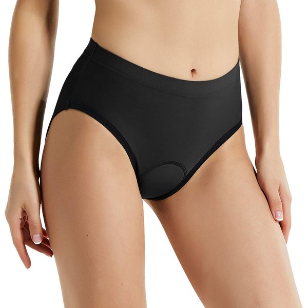 baleaf Damen Radlerunterhose Gepolster Radsport Unterhose Fahrradunterhose Farrad Slip Gel Schwarz L