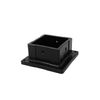 Nuvo Iron PPA4X4B 4" X 4" Plastic Post Anchor, Black