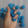 HEE Magic Soft Sponge Ball Close-up Magic Stage Trick Props 50 Pieces (Blue, 2.5cm)