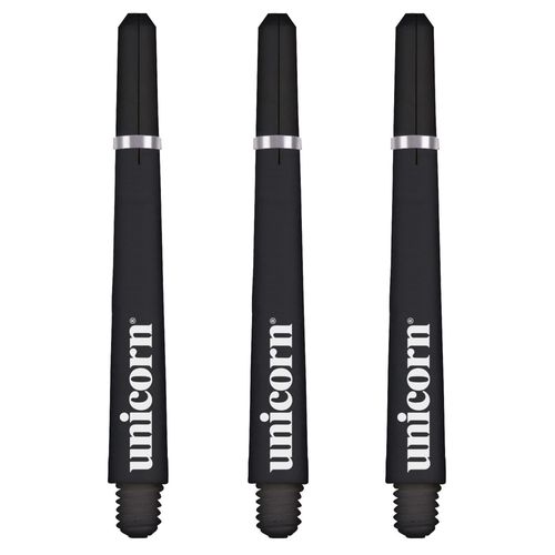 Unicorn Dart Shafts | Gripper 4 | Durable Polycarbonate | 3 Stems | Black | Medium 41.0 mm
