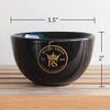 ROYAL SHAVE Ceramic Textured Shaving Bowl – Shave Soap & Shaving Cream Dish, Textured for Rich Lather (Black)