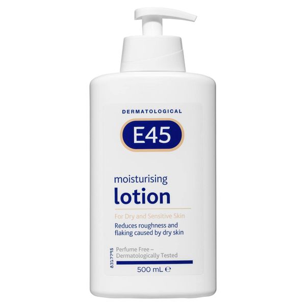 E45 Moisturising Lotion 500ml Skin Care Pump Action (1 Bottle)