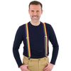 Olata Unisex Fully Adjustable Clip On Rainbow Braces/Suspenders. 4cm, X-Shape