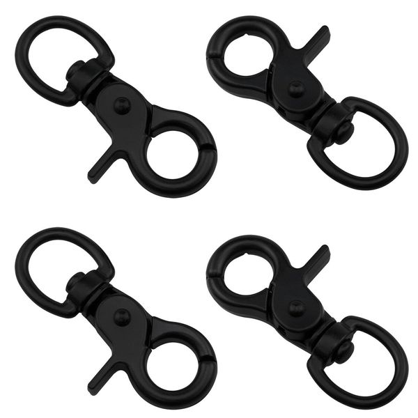 Lovelysp Zinc Alloy 60mm Black Key Chain Door Lock Pet Cage Hook Belt Clip fo...